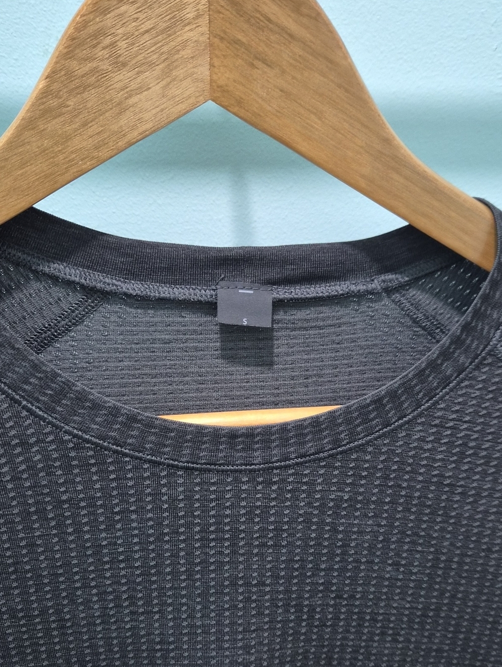 Men's Black Thermal Knit Sweater